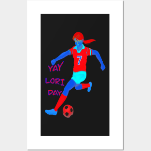 YAY LORI DAY GIRL FOOTBALLER Posters and Art